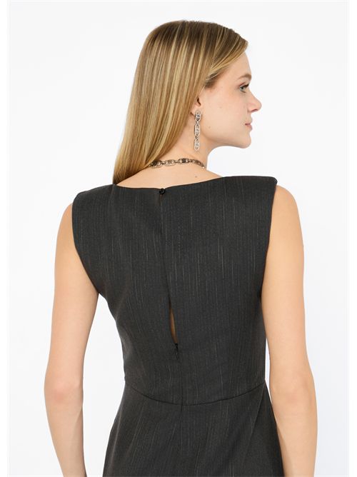 Abito gessato con pizzo LIU JO | CF5234T054A/C3782